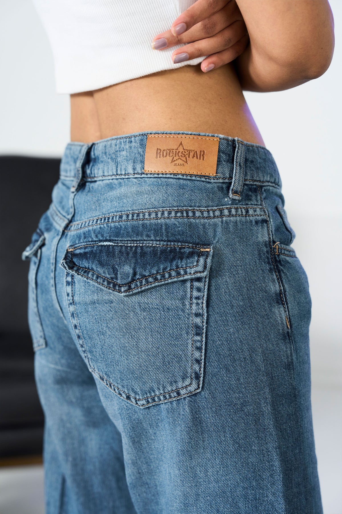 Wide Leg Flapper Pocket shop at rockstar jeans