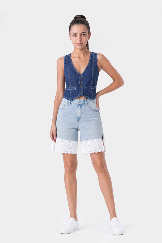 Limited Denim Vest Blue