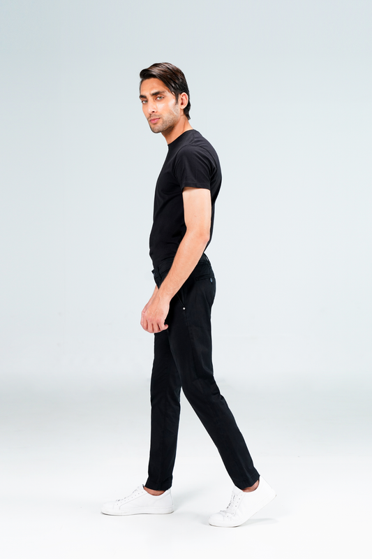 Cropped Leg Chino Black shop at rockstar jeans