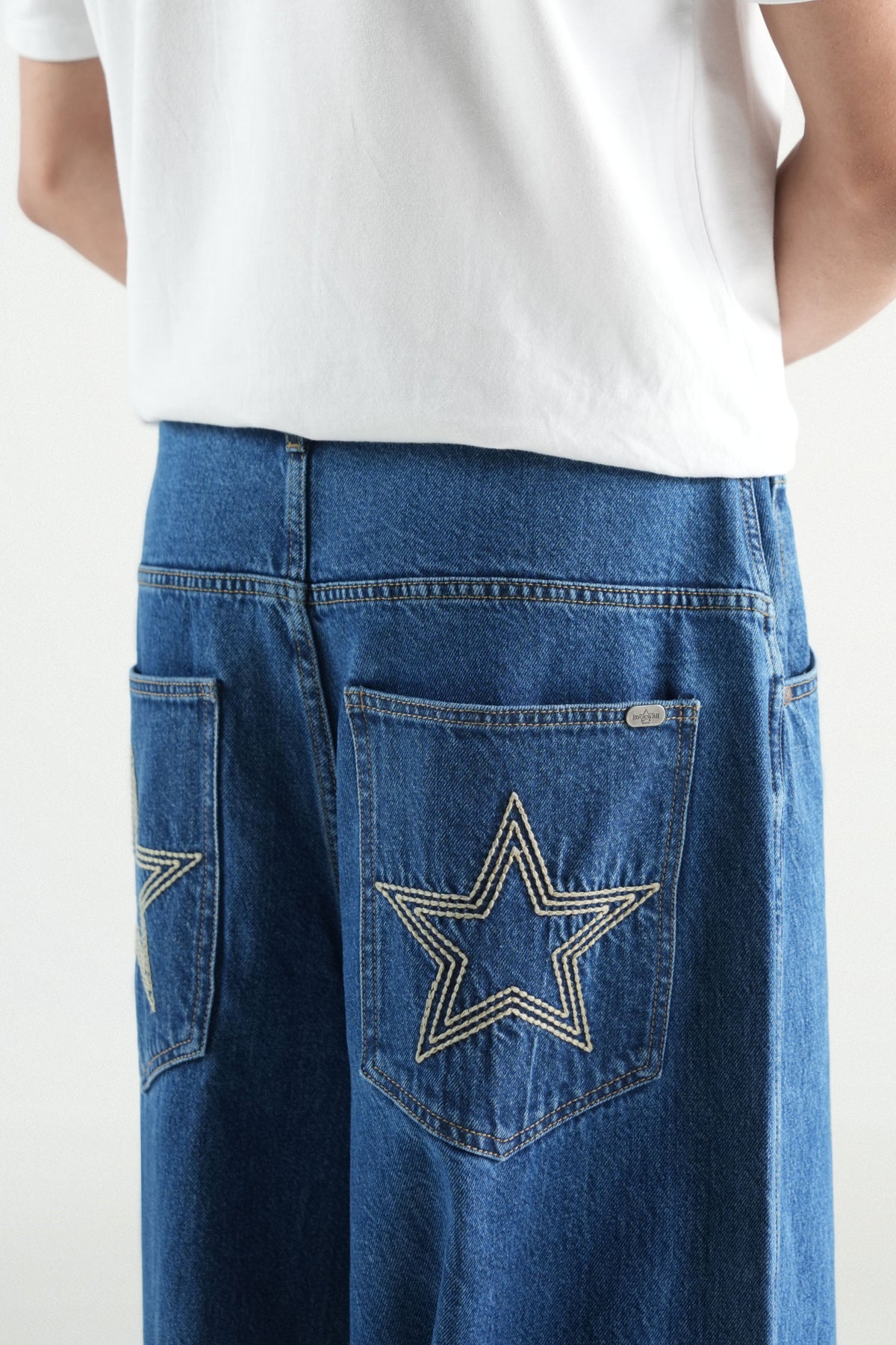 Super Baggy Jeans Mid Blue