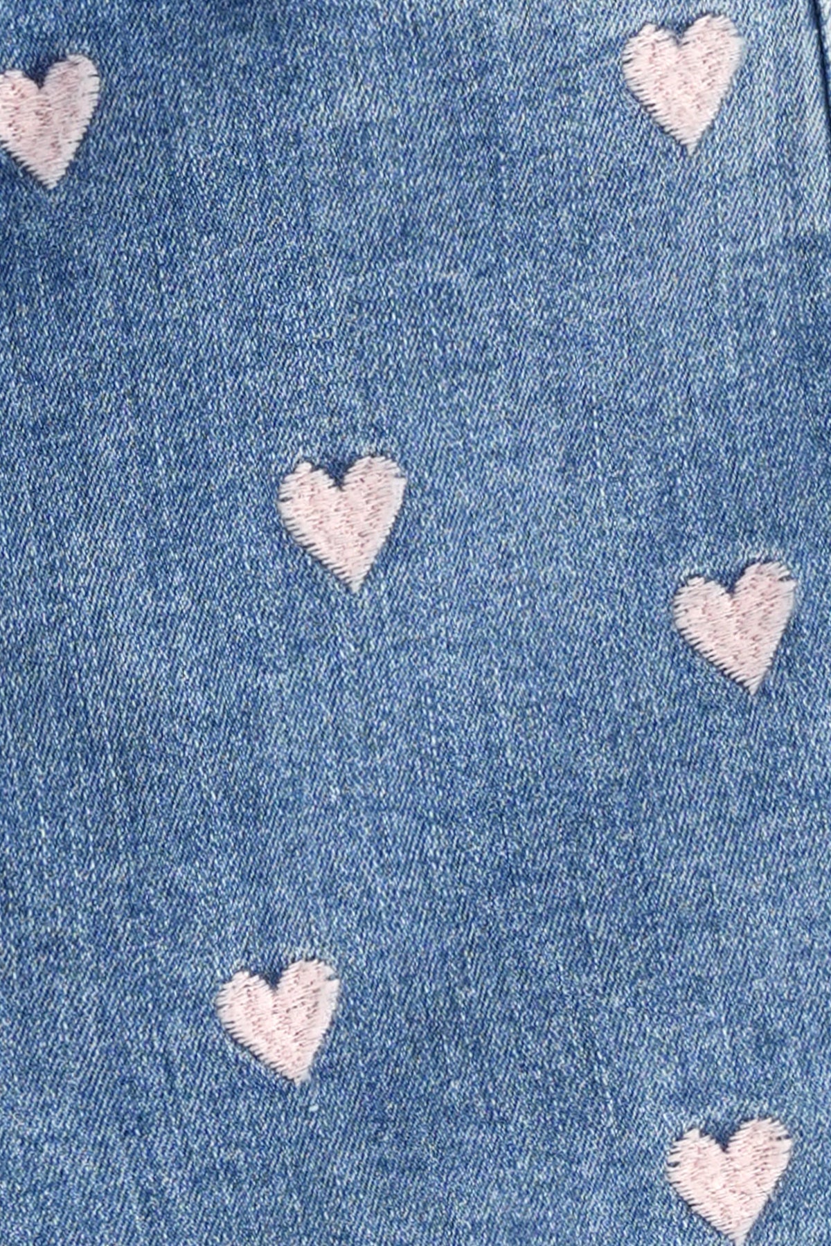 Heart Embroidery Shorts