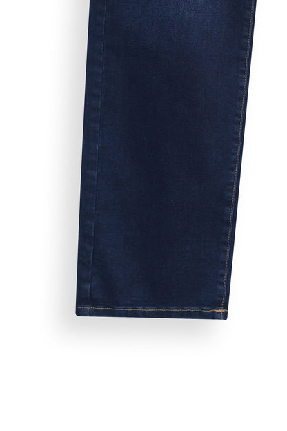 Authentic Straight Dark Blue Jeans
