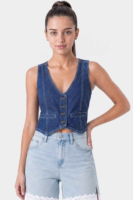 Limited Denim Vest Blue