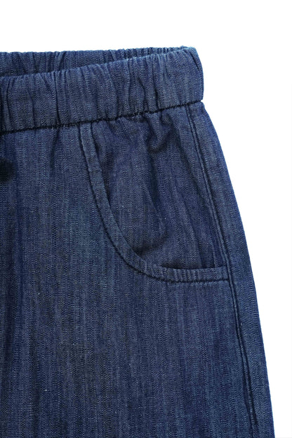High Rise Wide Leg Trouser Jeans Dark Blue