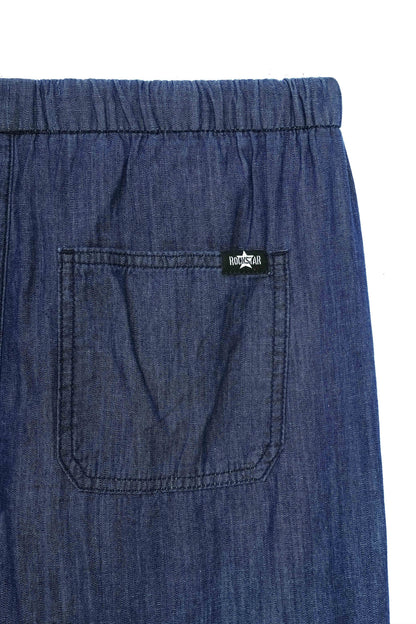 High Rise Wide Leg Trouser Jeans Dark Blue