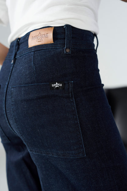 Midnight Pleated Wide Leg shop at rockstar jeans