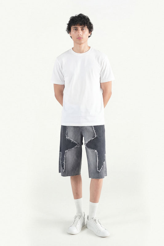 Star Dark  Patch Jorts