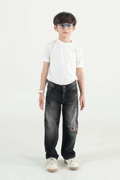 Charcoal Straight Jeans