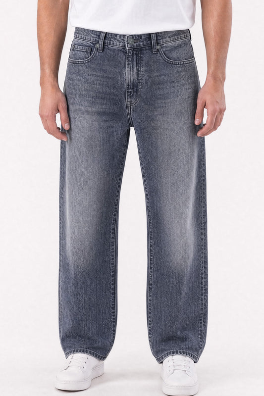 Loose Straight Fit Jeans Charcoal