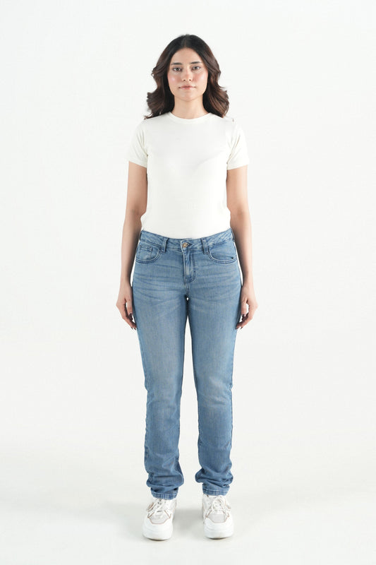 Essential Mid-Blue Denim Jeans