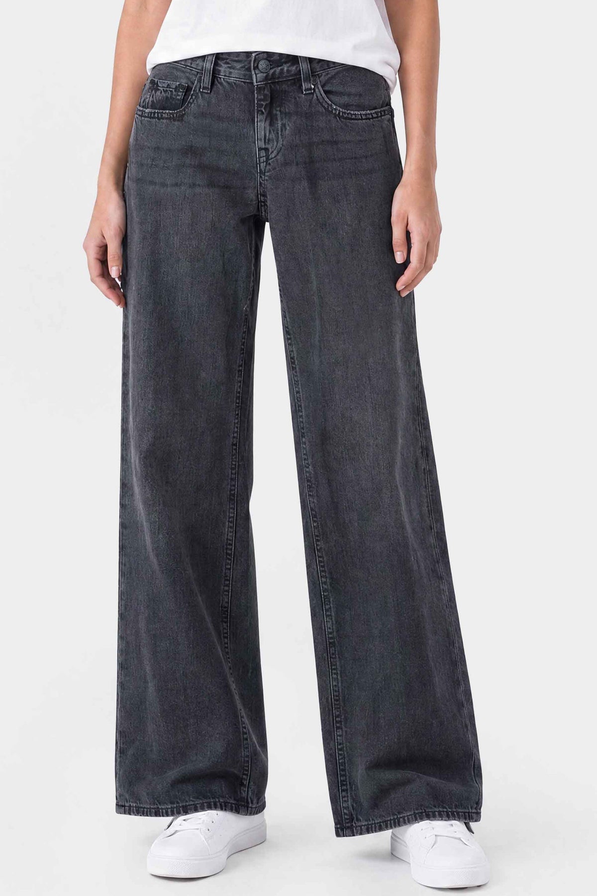 Super Low Rise Baggy Wide Leg Jeans