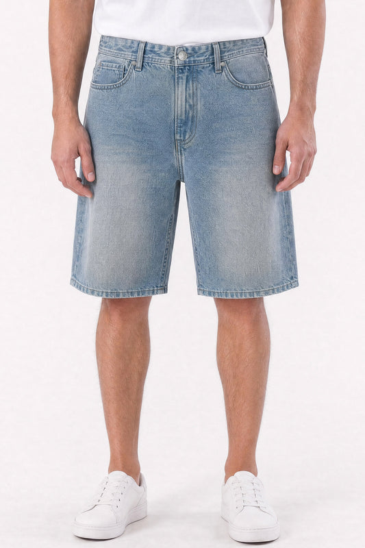 Baggy Denim Carpenter Shorts Tinted