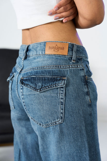 Wide Leg Flapper Pocket shop at rockstar jeans
