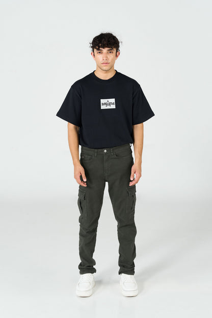Green Stretch Cargo shop at rockstar jeans