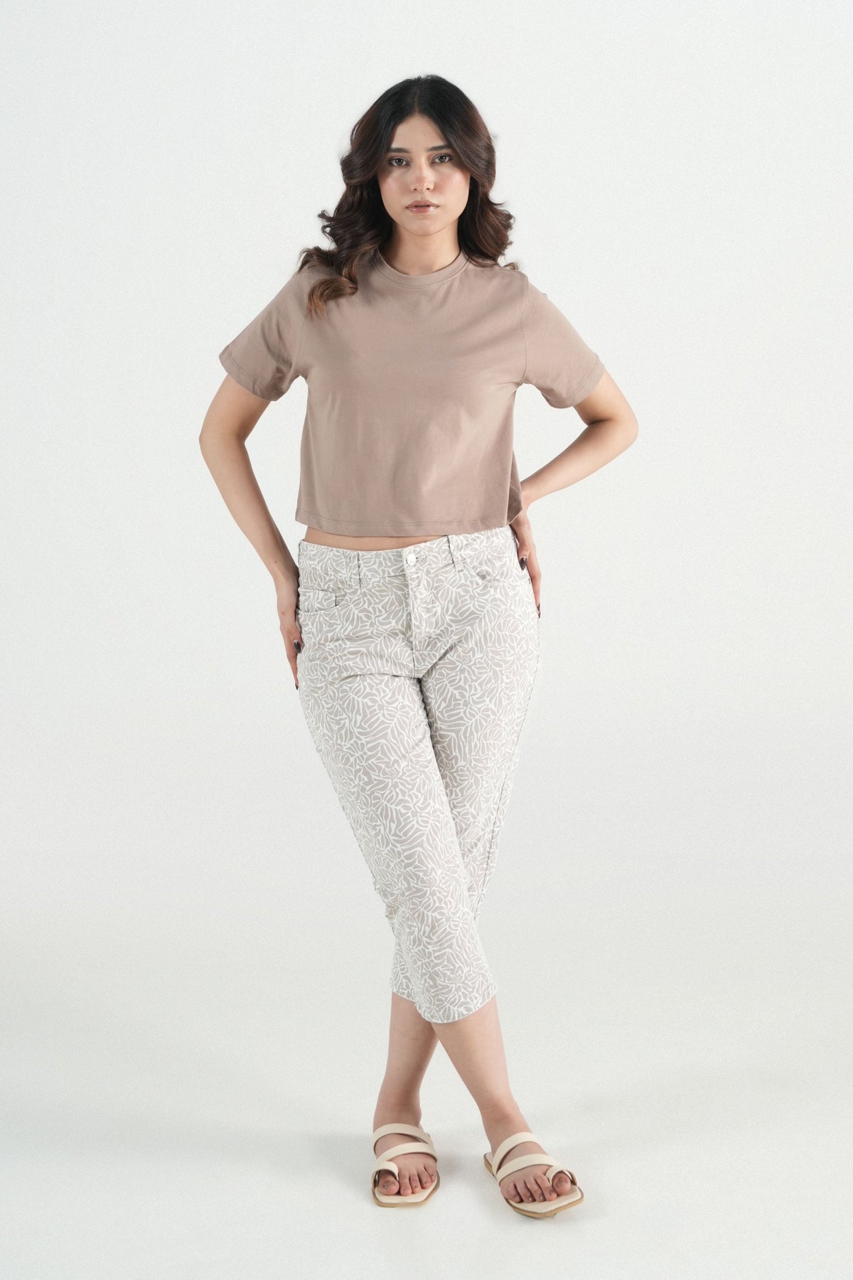 Flora Stretch Capri