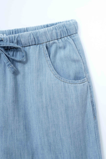 High Rise Wide Leg Trouser Jeans Light Blue