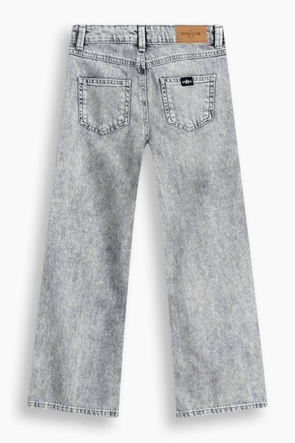 Wide Leg Studded Jeans