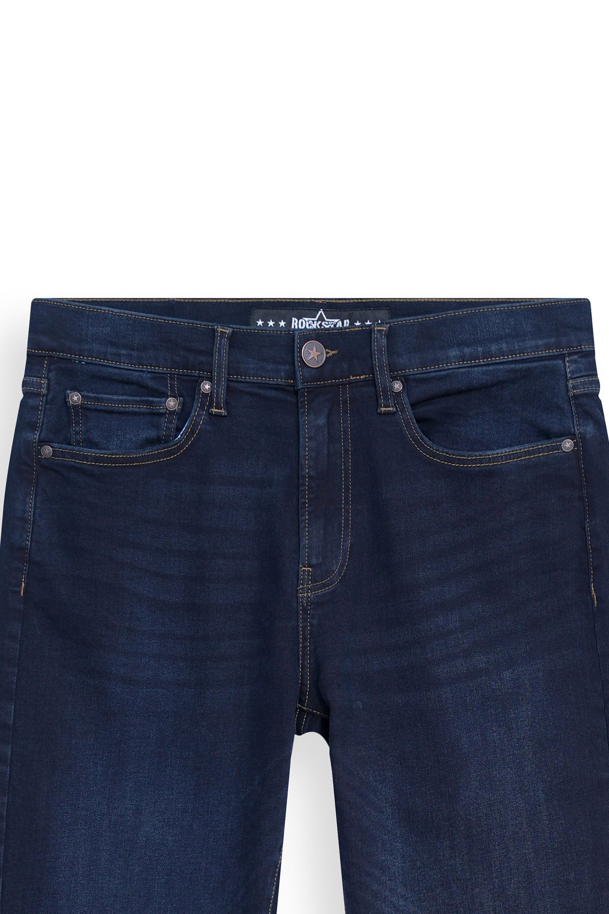 Authentic Straight Dark Blue Jeans