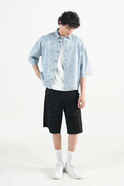 Stone Splashed Oversized Shirt