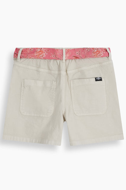 Stretch Patch Pocket Shorts Beige