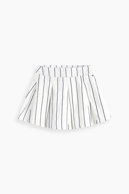 Striped Skirt With Inner Shorts