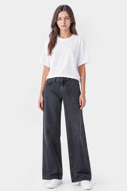 Super Low Rise Baggy Wide Leg Jeans