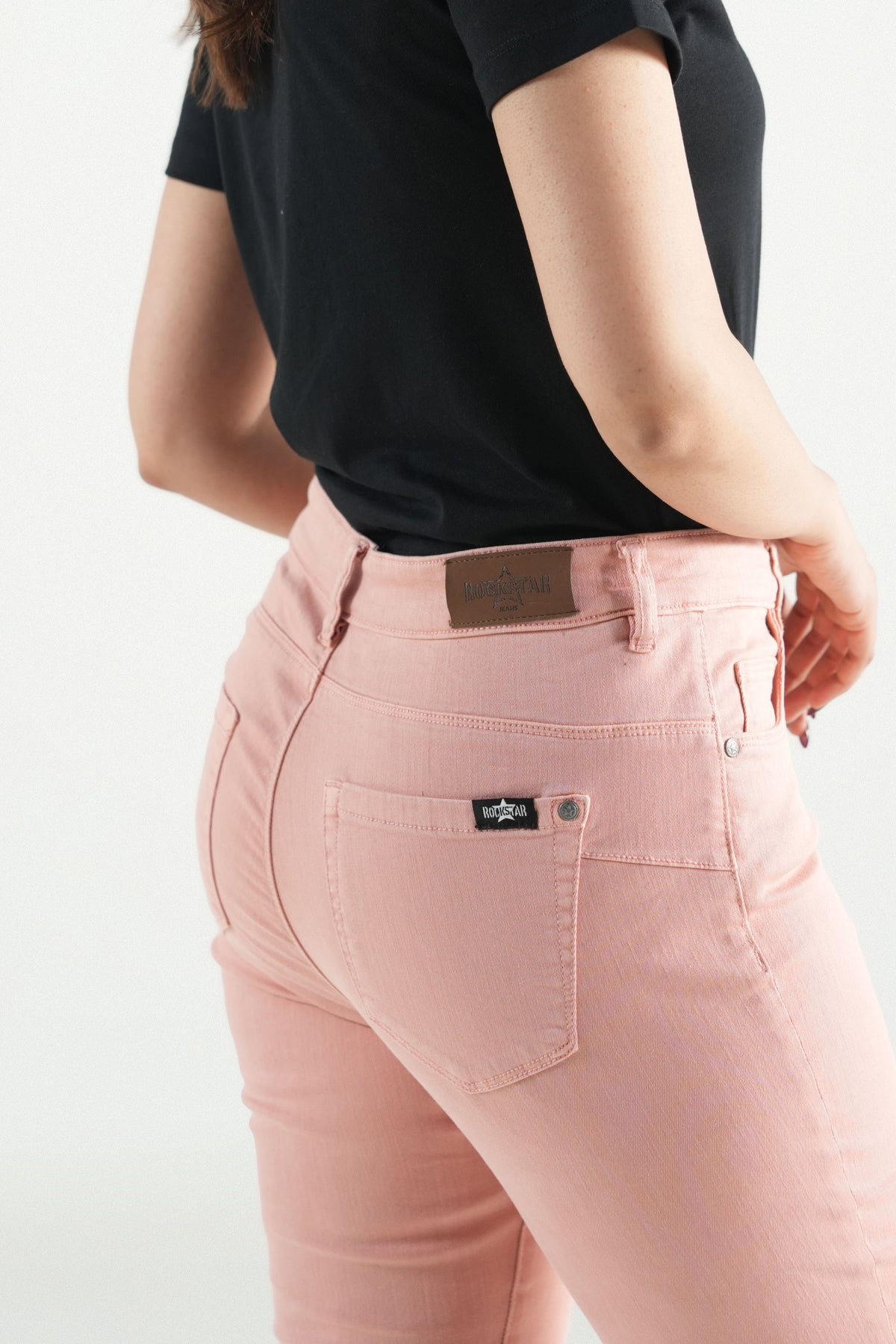 Crystal Hem Peach Pant