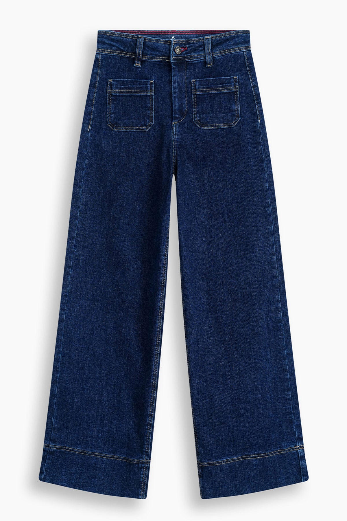 Front Pocket Wide Leg Jeans