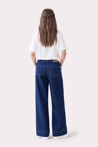 Front Pocket Wide Leg Jeans