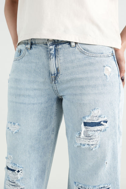 Vintage Repair Wide Leg Jeans