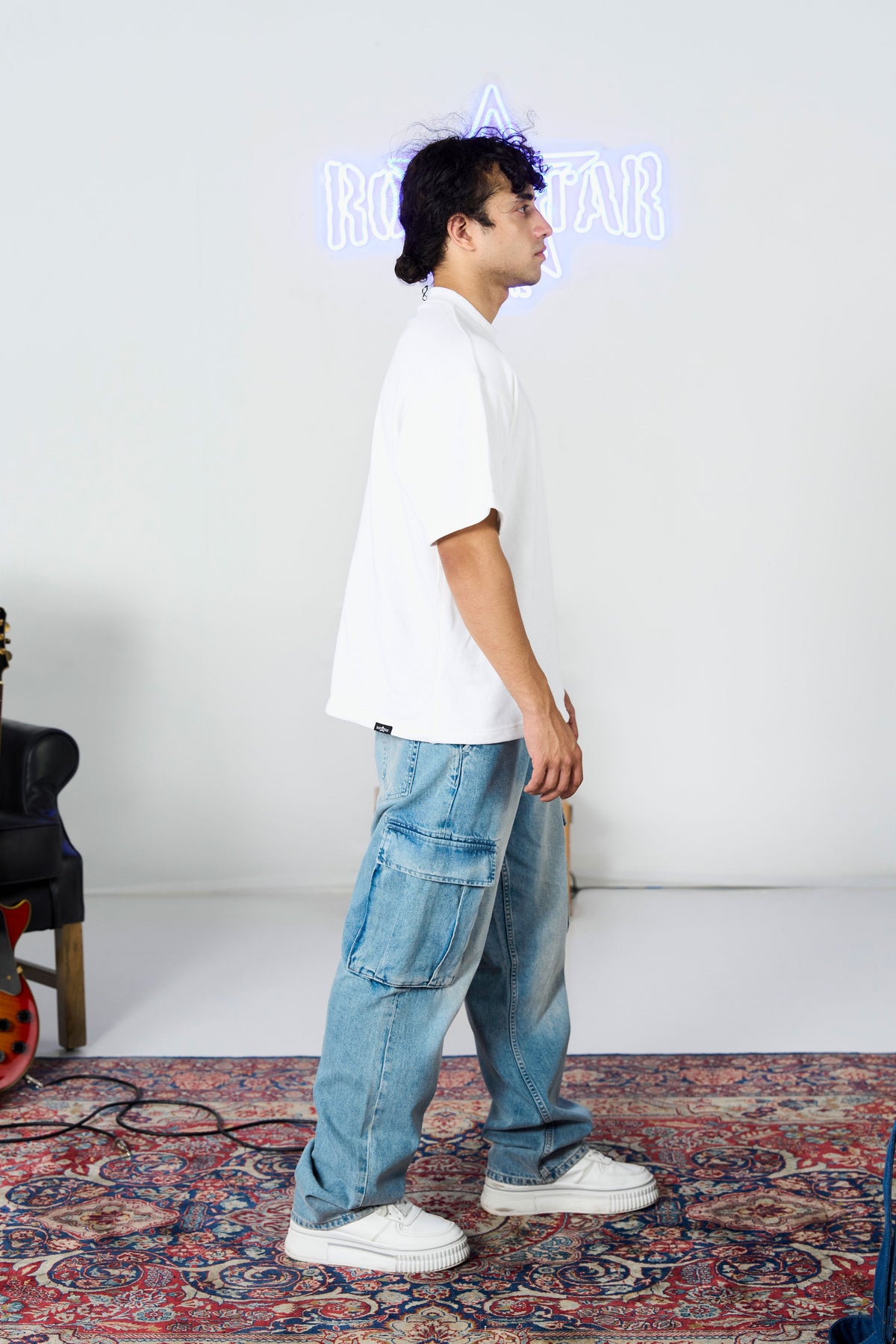 Bleach Wash Vintage Cargo shop at Rockstar Jeans