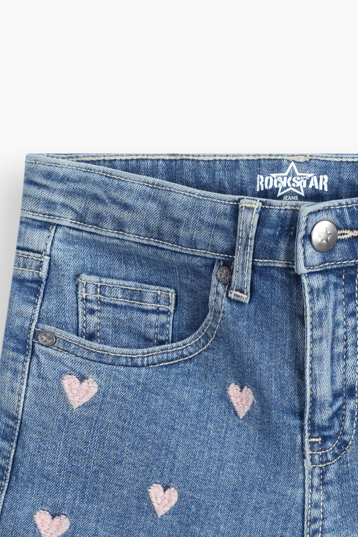 Heart Embroidery Shorts