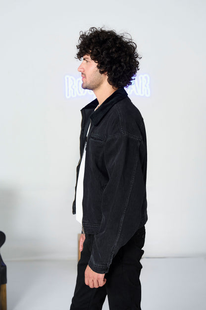 Black Bomber Jacket shop at rockstar jeans