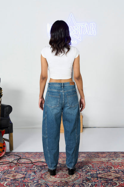 Stone Washed Barrel Fit shop at Rockstar Jeans