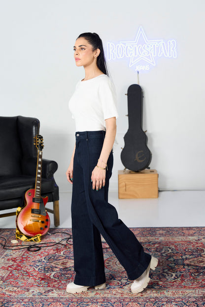Midnight Pleated Wide Leg shop at Rockstar Jeans
