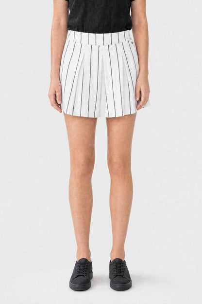 Striped Skirt With Inner Shorts