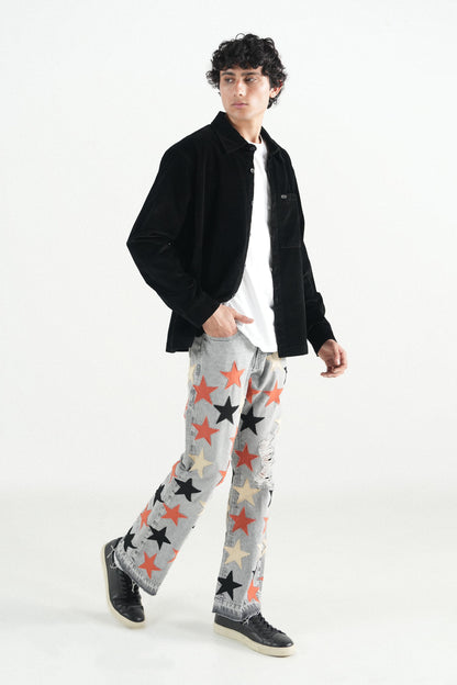 Oversized Black Corduroy Shirt
