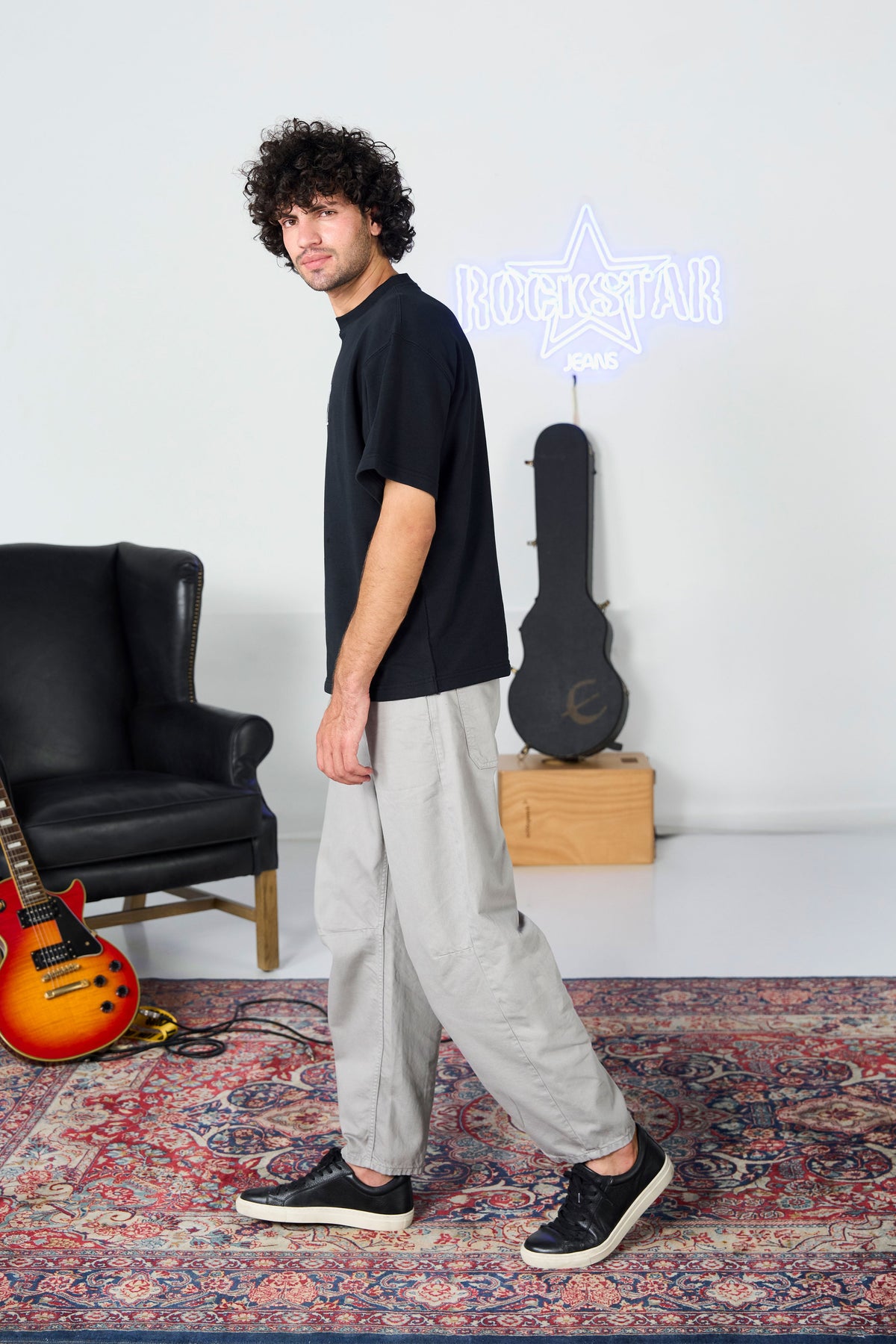 Bamboo Balloon Fit Dark Grey Pant shop at Rockstar Jeans