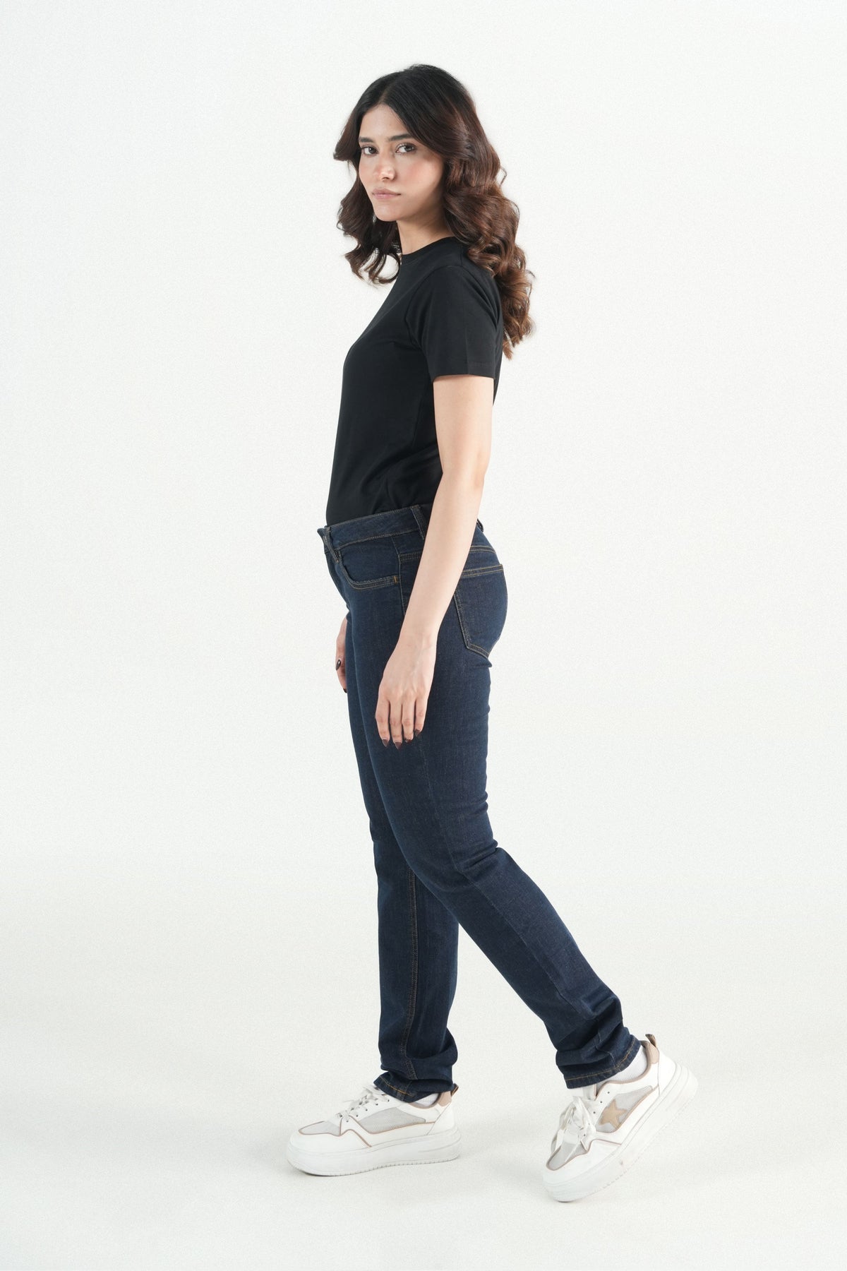 Dark Wash Straight Jeans