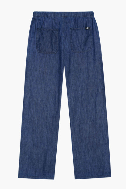 High Rise Wide Leg Trouser Jeans Dark Blue