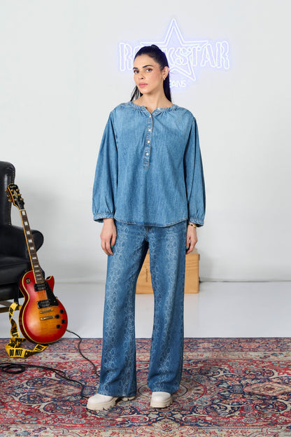 Denim Balloon Shirt