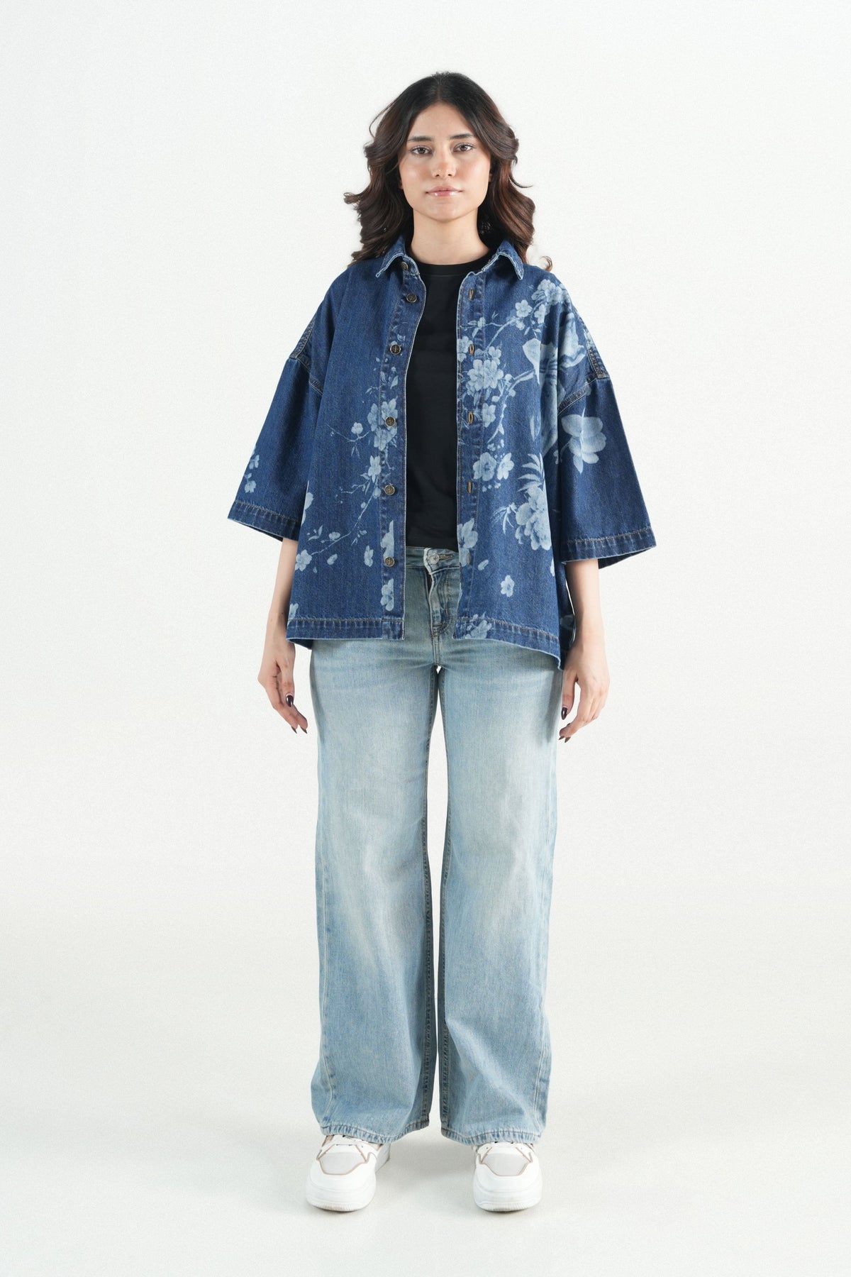 Button Down Floral Print Shirt