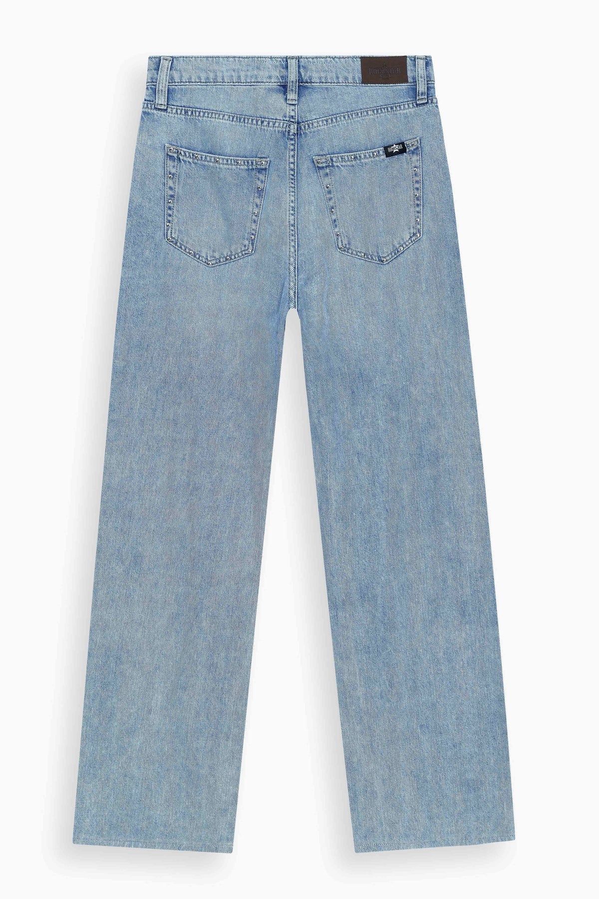 High Rise Wide Leg Stud Jeans