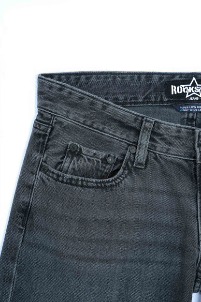 Super Low Rise Baggy Wide Leg Jeans