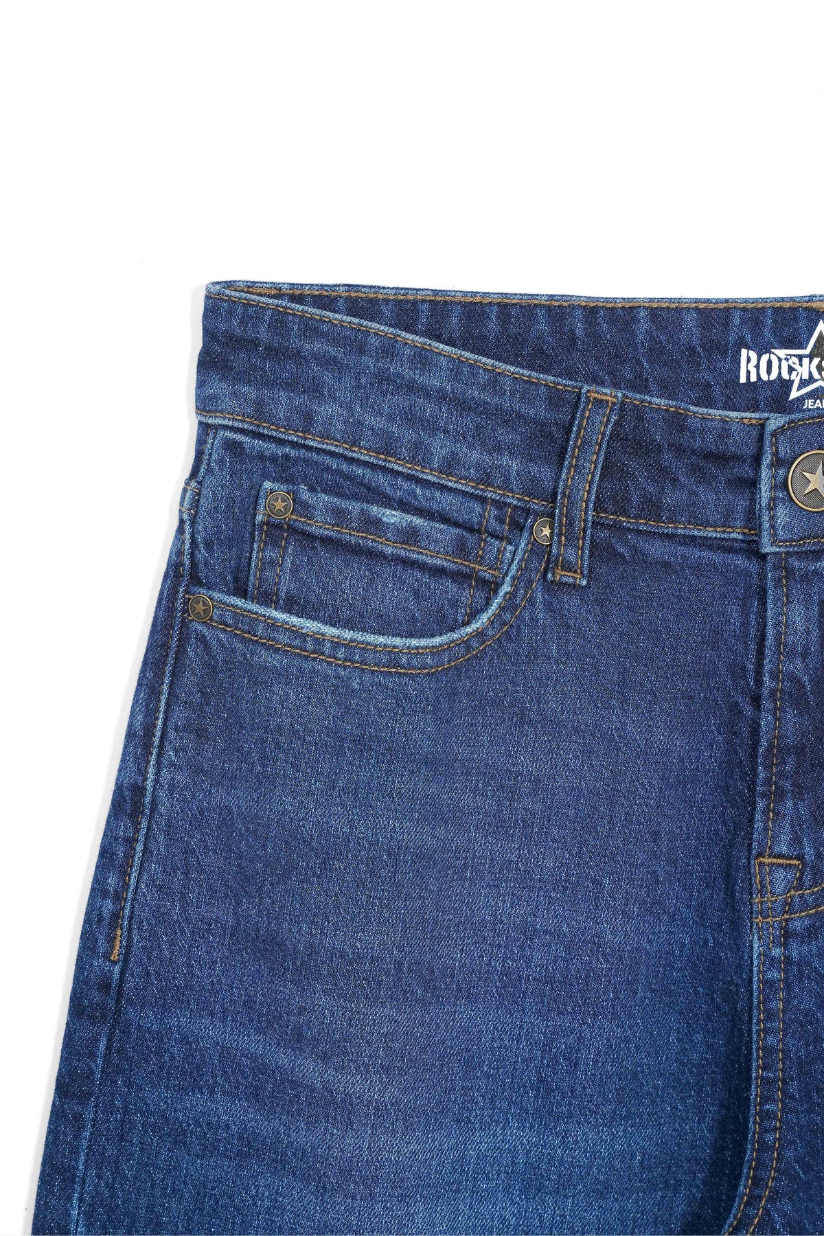 Loose Straight Fit Jeans Dark Blue