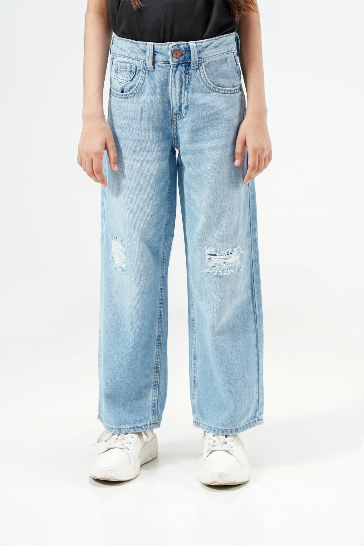 Wide Leg Ripped Jeans shop at Rockstar Jeans