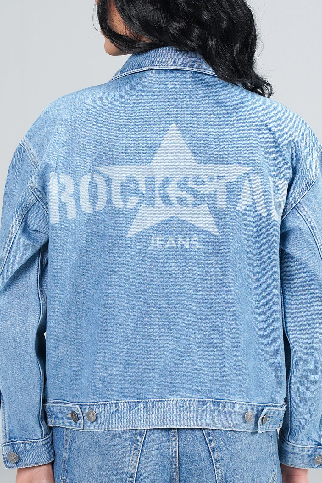 Denim jacket Light Wash shop at rockstar jeans