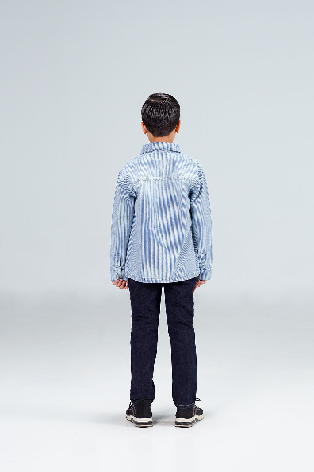 Striped Denim Overshirt shop at Rockstar Jeans